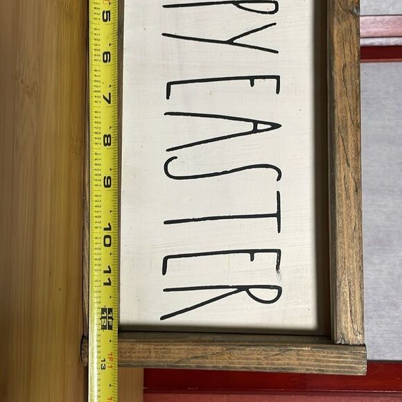 Hoppy Easter Wooden Free Standing Holiday Decoration - Picture 10 of 13